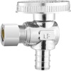 image:imageVEVOR 10 Pack Angle Stop Valve Water Shut Off Valve 12 PEX x 38 OD Compression 14 TurnChrome Plated Brass Shutoff Valves for Bathroom Kitchen Toilet Shower Plumbing10